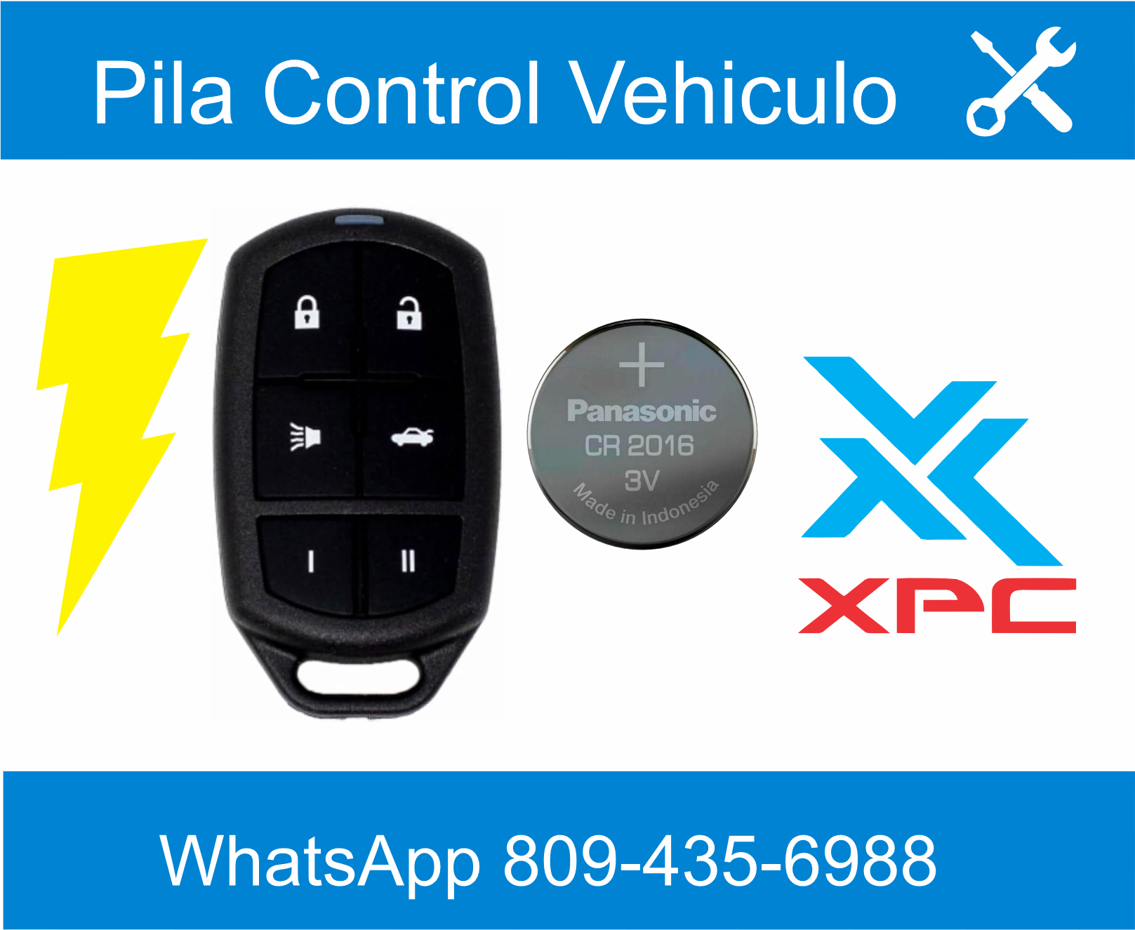 ventas de pila para control vehiculo